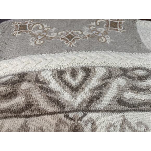 Vintage 1991 Sz L Silk Angora Blend With Shoulder Pads Rare Art To Wear Boho - Picture 11 of 16